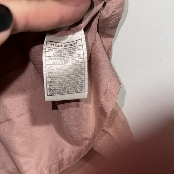 BB Dakota skirt lined size 6 faux suede leather look soft mini blush pink NEW - Picture 3 of 4